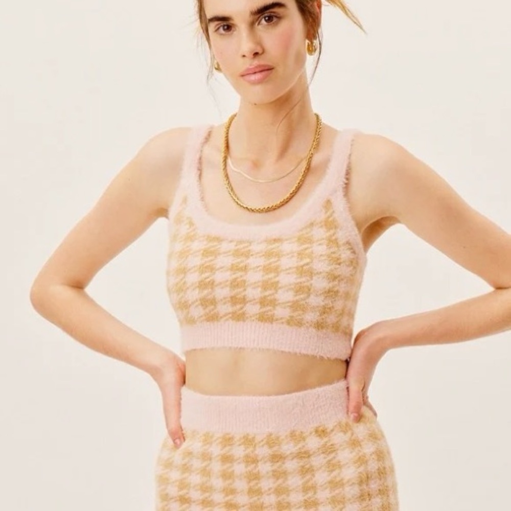 For Love & Lemons Cher Top in pink